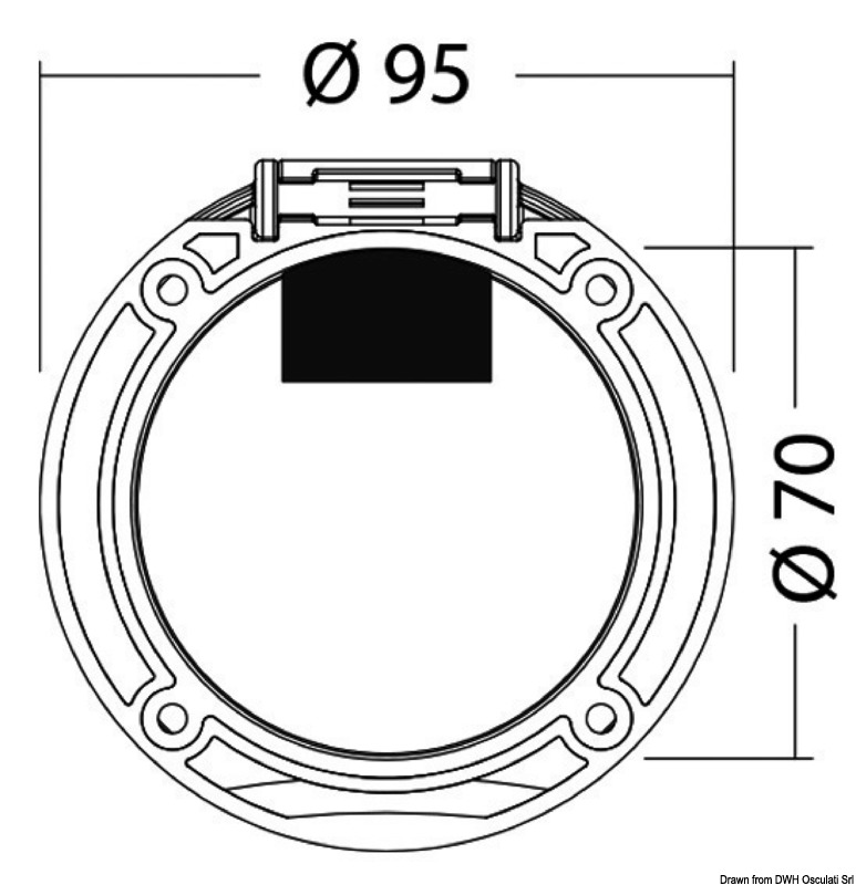 15.900.14_dis.jpg Box e coperchio Classic Evo foro trasversale - immagine 1
