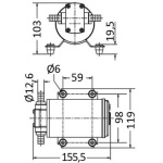 Pompa olio/gasolio/liquidi 12 V - immagine 2