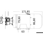 Pompa di sentina 80 l/min 24 V - immagine 2