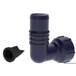 Scarico 90°  1" & 1"-1/8 c/valvola non ritorno