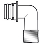 Portagomma 90° filettato 1/2"