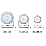 Luce cortesia Attwood 4 Led verticale - immagine 4