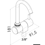 Rubinetto ruotante Slim acqua fredda - immagine 2