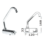 Miscelatore rotante caldo/freddo alto