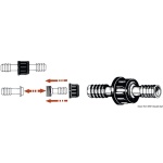 Raccordi diritto nylon mm 14