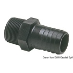 Portagomma nylon maschio 3/4"