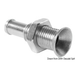 Mini scarico inox a filo 1/4"
