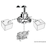 Rubinetto carburante 3 vie da 3/8" - immagine 2