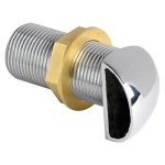 Ombrinale in ottone cromato 1 1/2" - immagine 2