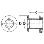Scarico a mare inox lucido 1" - immagine 2
