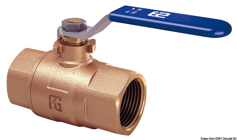17.557.0x.jpg Valvola a sfera F-F in bronzo passaggio tot. 3/8" - immagine 1