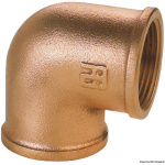 Gomito 90° F-F in bronzo 1"1/4