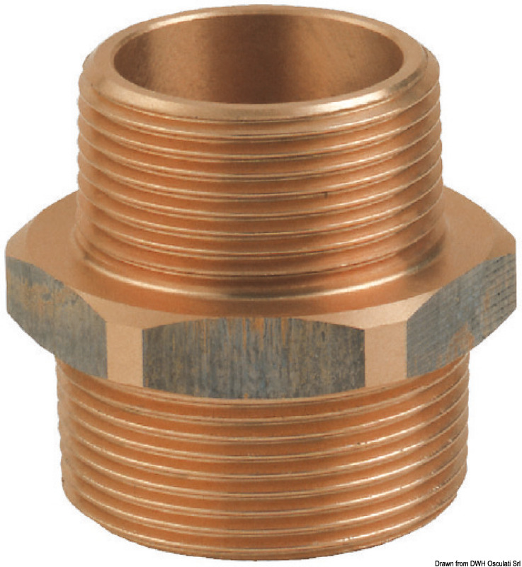 17.564.xx_.jpg Niples doppio ridotto in bronzo M-M 1" x 3/4" - immagine 1