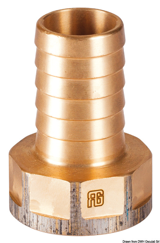 17.569.xx_.jpg Portagomma femmina in bronzo 1" x 25 - immagine 1