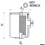 Filtro acqua ottone cromato 1/2" - immagine 3