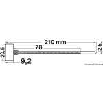 Fascetta con etichetta 2,5 x 110 mm - immagine 2