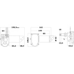 Tergicristallo 12 V 20 W 25 mm - immagine 2
