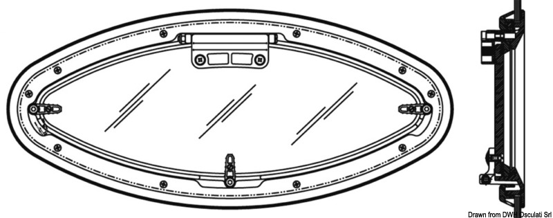 19.511.22.jpg Oblò ellittico Bomar Flagship 209 x 468 mm - immagine 1
