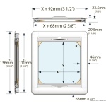 Coppia maniglie Skyscreen bianche post 2012 - immagine 4