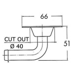 Sfiato inox a filo testa 66 mm - immagine 2