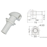 Sfiato in plastica Ø 16 mm