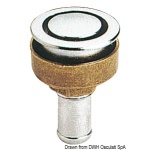 Sfiato ottone cromato 20 mm dritto