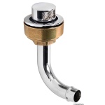 Sfiato ottone cromato 16 mm 90° destro