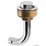 Sfiato ottone cromato 20 mm 90° sinistro