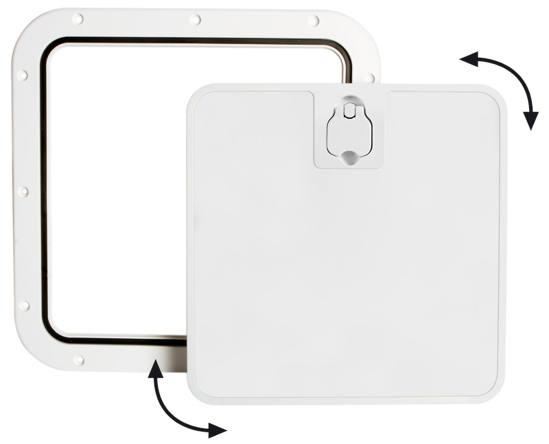 20.302.30.jpg Portello estraibile bianco 375 x 375 mm - immagine 1