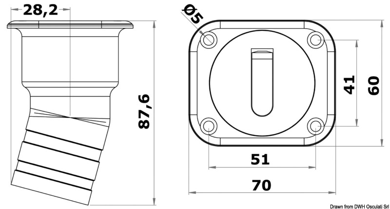 20.454.xx_dis.jpg Tappo Square Diesel 38 mm corto - immagine 1