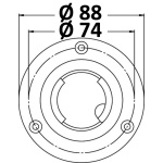 Tappo imbarco costampato Ø 38mm FUEL - immagine 4
