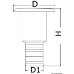 Tappo dritta Waste 38 - Lungo - immagine 3