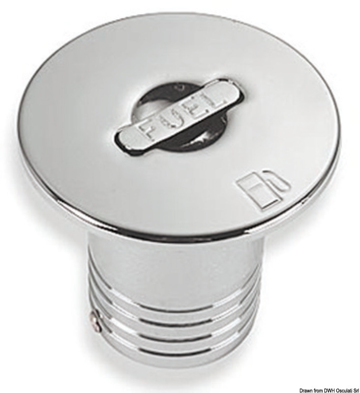 20.667.01_A.jpg Tappo ottone cromato a filo Fuel 50 mm - immagine 1