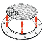 Botola ispezione bianca 265 x 215 mm - immagine 2