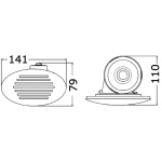 Tromba incasso bianca 112 dB - immagine 2