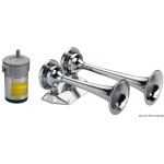 Tromba cromata 2 corni 12 V