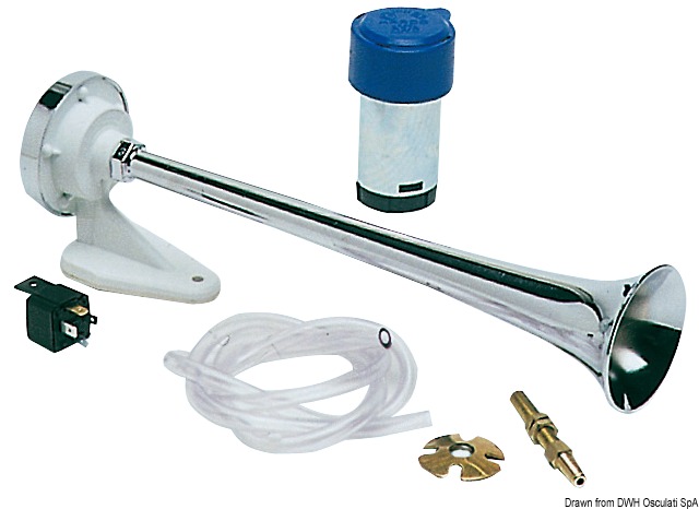 4.0.2 Tromba con compressore 24 V cromato - immagine 1