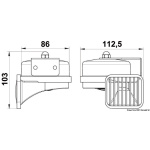 Tromba ABS cromato singola alta potenza - immagine 2