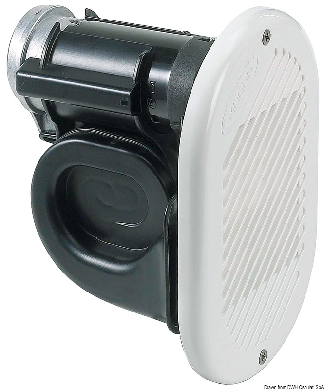 21.454.12-24.jpg Tromba HURRICANE bianca 12 V - immagine 1