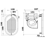 Tromba HURRICANE cromata 12 V - immagine 2