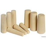 Serie di 9 coni in legno 20-49 mm