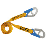 Cordone ombelicale 2 m con 2 moschettoni  ad apertura rapida