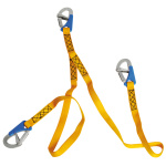 Cordone ombelicale 2 m con 3 moschettoni  ad apertura rapida