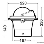 Bussola Riviera B6/W3 6" nera/rosa nera - immagine 2