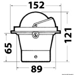 Bussola Riviera 3" AV nera/nera - immagine 2