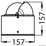 Bussola Riviera 4" AV nera/nera - immagine 2