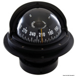 Bussola Riviera 4" con coperchio nera/nera rosa frontale