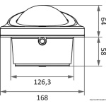 Bussola Riviera 4" Astra BAS1/AV nera/nera - immagine 2