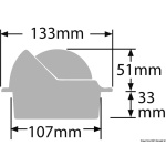 Bussola Ritchie Wheelmark 3" incasso nera/nera - immagine 2
