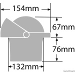 Bussola Ritchie Wheelmark 4"1/2 incasso nera/nera - immagine 2